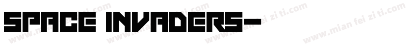 Space Invaders字体转换